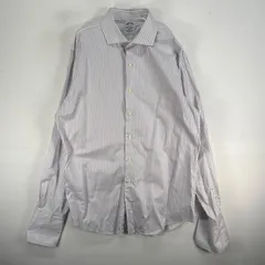 古着 ブルックスブラザーズ Brooks Brothers 長袖シャツ USA製 Makers ドレスシャツ L  パープル系 ストライプ メンズ