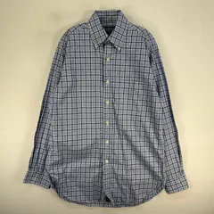 古着 ブルックスブラザーズ Brooks Brothers 長袖シャツ ボタンダウン チェック USA製 S  ブルー系 マルチカラー メンズ