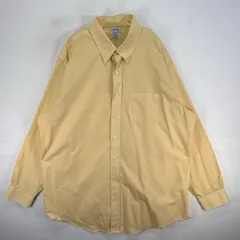 古着 ブルックスブラザーズ Brooks Brothers 長袖シャツ ボタンダウン REGENT 胸ポケ XL  イエロー系 チェック メンズ