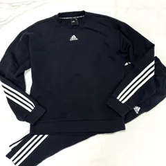 アディダス adidas スウェット 上下セット トレーナーL パンツM ネイビー