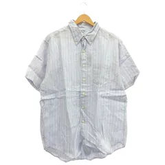 BROOKS BROTHERS (ブルックスブラザーズ) THE ORIGINAL POLO SHIRT リネンストライプS/S ブルー