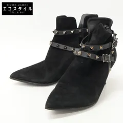 Valentino Garavani ヴァレンティノガラヴァーニ J625 2 スエード スタッズ ポインテッドトゥ ヒール 38