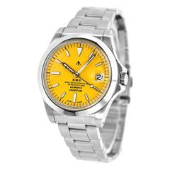 超メルカリ市限定出品NAVAL WATCH LOWERCASE 自動巻 イエロー - メルカリ