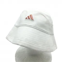 【新品】アディダス ハット 白 ロゴ刺しゅう 微起毛 OSFX(57-60cm)   ゴルフウェア adidas