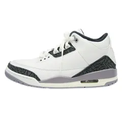美品 NIKE ナイキ 26.5cm AIR JORDAN 3 RETRO CT8532-106 エアジョーダン3 レトロ 2024年製 SUMMIT WHITE/FIRE RED/CEMENT GREY  18001799