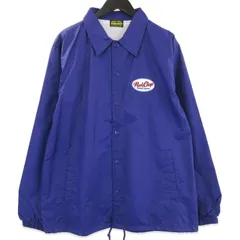 未使用 PORKCHOP GARAGE SUPPLY ポークチョップ BOMB COACH JACKET 25AW ナイロン コーチジャケット プリント パープル M 71015256