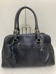 coach コーチ 8A69 オールドレザー ハンドバッグ ブラック