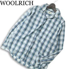 WOOLRICH ウールリッチ 通年 シワ加工★ 長袖 チェック シャツ Sz.XL　メンズ 大きいサイズ