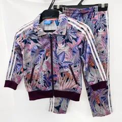 adidas Originals アディダスオリジナルス キッズ ジャージ セットアップ ジャングル柄 100cm AB1770 マルチカラー