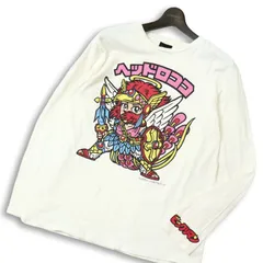 ビックリマン 通年 ヘッドロココ プリント★ 長袖 カットソー ロンTシャツ Sz.LL　メンズ 白 大きいサイズ