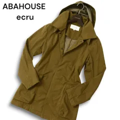ABAHOUSE ecru アバハウス エクリュ 秋冬★ フーディー シングル コート Sz.2 メンズ