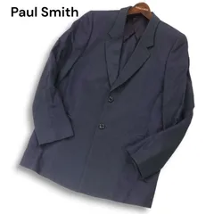 Paul Smith ポールスミス メインライン 春夏 異素材切替★ リネン テーラード ジャケット Sz.M メンズ 紺 日本製