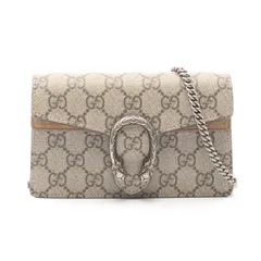 グッチ GUCCI ショルダーバッグ ディオニュソス GGスプリーム 476432 ベージュ PVCコーティングキャンバス スウェード ディオニュソス ミニ チェーンショルダー
