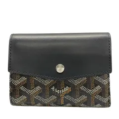 GOYARD(ゴヤール) 3つ折り財布 サン・ガブリエル 黒×ブラウン×マルチ レザーのサムネイル