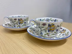 ミントン　ハドンホール　ブルー　カップ　ソーサー　英国製