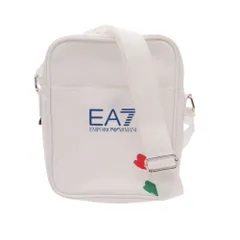 EMPORIO ARMANI EA7 エンポリオアルマーニ ショルダーバッグ サコッシュ 斜め掛け ナイロン ホワイト 白 カバン 鞄 メンズ 【中古】