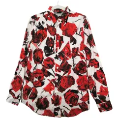 Paul Smith ポールスミス 花柄 シャツ 長袖 ドレスシャツ バラ柄 フラワー トップス サイズM レッド 赤 メンズ 【中古】のサムネイル