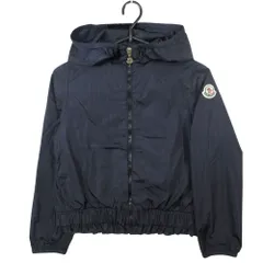 20ss MONCLER モンクレール ナイロン ジャケット マウンテンパーカー ERINETTE 上着 10 anni 140cm キッズ ネイビー 【中古】