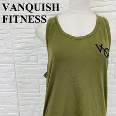 VANQUISH FITNESS ヴァンキッシュフィットネス タンクトップ ユニセックス カーキ M 0372K