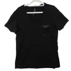 wjk ダブルジェイケイ Tシャツ 半袖 POCKET T COMB-combed jersey 7042 lj22 胸ポケット コットン M ブラック メンズ 【中古】