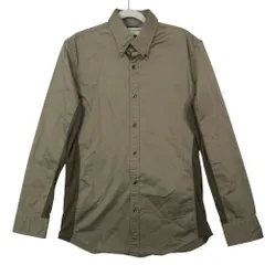 14AW junhashimoto ジュンハシモト シャツ 長袖 切替 ボタンダウン SIDE JERSEY B.D SHIRTS 5/XL ベージュ メンズ 【中古】