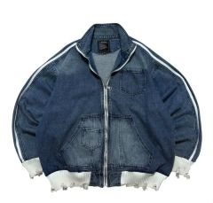 None デニム ジップアップ