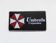 アンブレラ　四角　バイオハザード　ピンブローチ　ピンズ　PINS　バッジ　バッヂ　アメリカン雑貨