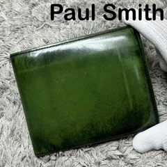 Paul Smith ポールスミス 二つ折り財布 本革 レザー グリーン