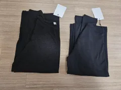 2セット)黒無地半袖Tシャツ 2枚