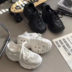 サンダル レディース 厚底 クロッグサンダル スニーカー EVA 夏 おしゃれ シンプル 厚底サンダル 雨の日 梅雨対策 スニーカーサンダル ビーチ アウトドア シャワーサンダル 軽量 滑りにくい 履きやすい shuyifs01