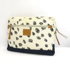 Vivienne Westwood / ヴィヴィアンウエストウッド ■バッグ クラッチバッグ ホワイト レッド ネイビー キャンバス  VW1