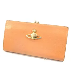 Vivienne Westwood / ヴィヴィアンウエストウッド ■EXECUTIVE 口金長財布 レザー キャメル 【財布/サイフ/ウォレット/wallet/コイン】