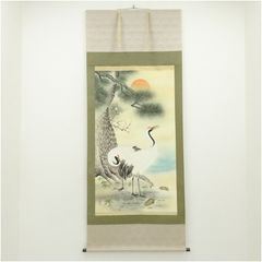 美品 掛け軸 小野寺梅獄作 五匹鯉図 共箱 縁起物 遊鯉 年中掛け - メルカリ