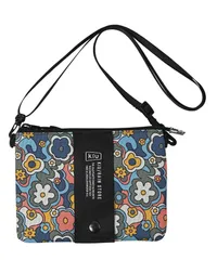 [キウ] エチケットポーチ 2ND ETIQUETTE POUCH 2ND 防水 撥水 サコッシュ ショルダーバッグ スマホ ポケット 肩紐取り外し おしゃれ アウトドア ユニセックス メンズ レディース 男女兼用 ハッピーフラワー K4 [ハッピーフラワー]