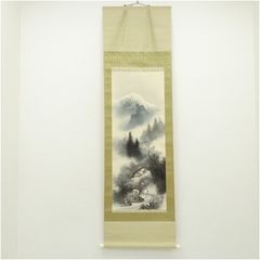 美品 掛け軸 古川翆峯作 秋月揚明輝図 共箱 紅葉 秋掛け 山水 - メルカリ