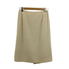アナイ ANAYI スカート タイト ひざ丈 無地 ウール 36 ベージュ