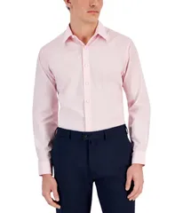 クラブルーム メンズ トップス シャツ Club Room Mens RegularFit Dress Shirt Parfait Pink ピンク