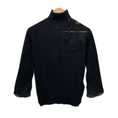 ERMANNO SCERVINO(エルマノシェルビーノ) 長袖セーター サイズ42 L レディース ダークグレー レース エルマノシェルビーノの中古通販 | ブランディア