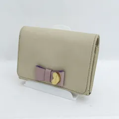 Paul Smith / ポールスミス ■二つ折り 財布 レザー ベージュ ピンク ブルー 【財布/サイフ/ウォレット/wallet/コイン】 ブランド