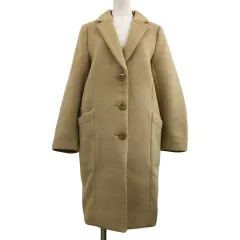 ロッソ ROSSO アーバンリサーチ コート チェスター シングル ロング ウール 無地 長袖 Free ベージュ 茶 ブラウン