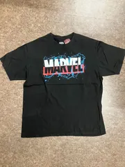 MARVEL プリント 半袖Tシャツ ブラック XL US古着