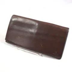 Vivienne Westwood / ヴィヴィアンウエストウッド ■オーブ 二つ折り長財布 レザー 茶 【財布/サイフ/ウォレット/wallet/コイン】 ブランド