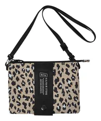 [キウ] エチケットポーチ 2ND ETIQUETTE POUCH 2ND 防水 撥水 サコッシュ ショルダーバッグ スマホ ポケット 肩紐取り外し おしゃれ アウトドア ユニセックス メンズ レディース 男女兼用 カラーレオパード K4 [カラーレオパード]