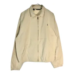 80年代 USA製 Polo by Ralph Lauren ポロ ラルフローレン スイングトップ アイボリー(メンズ M)中古 古着 X5579