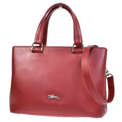 LONGCHAMP ロンシャン ハンド ショルダーバッグ 2way 赤 レザー 33BS419