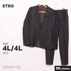 美品 ETRO トップス 立体織り格子柄 ウール生地 テーラード