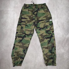 PRO CLUB 迷彩　カーゴパンツ　ナイロンパンツ　XL　ドローコード　 カモフラージュ　プロクラブ　【0284】