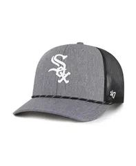 47 ブランド メンズ アクセサリー 帽子 47 Brand Mens Charcoal Chicago White Sox Carbon Rope Trucker Adjustable Hat Charcoal チャコール