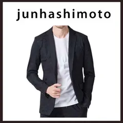 新品未使用　JUNHASHIMOTO（ジュンハシモト）　シャドーカモ柄 ジャージジャケット　L相当　ブラックのサムネイル