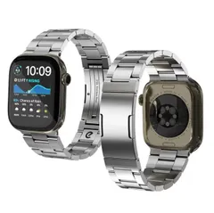 国内正規品 KeyBudz Spectra プレミアムステンレスバンド for Apple Watch 49/46/45/44mm ポリッシュシルバー アップルウォッチバンド キーバッズ